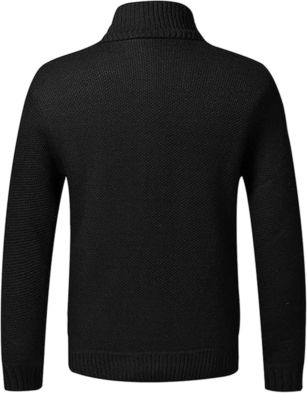 Men'S Casual Slim Full Zip Thick Knitted Cardigan Sweaters with Pockets